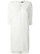 Alexander Wang Lace-up Dress, Women's, Size: 8, White, Polyester/triacetate