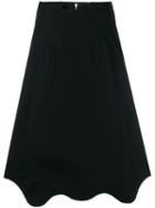 Comme Des Garçons Scalloped Hem Skirt - Black