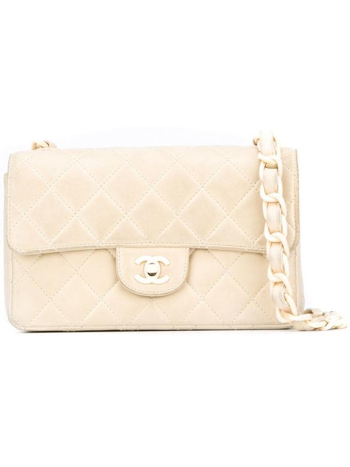 Chanel Pre-owned Quilted Shoulder Bag - Neutrals