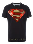 Philipp Plein 'super Philipp' T-shirt, Men's, Size: Large, Black, Cotton