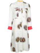 Paul Smith Long Sleeved Shirt Dress - White