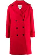 Kenzo Double-breasted Coat - Red