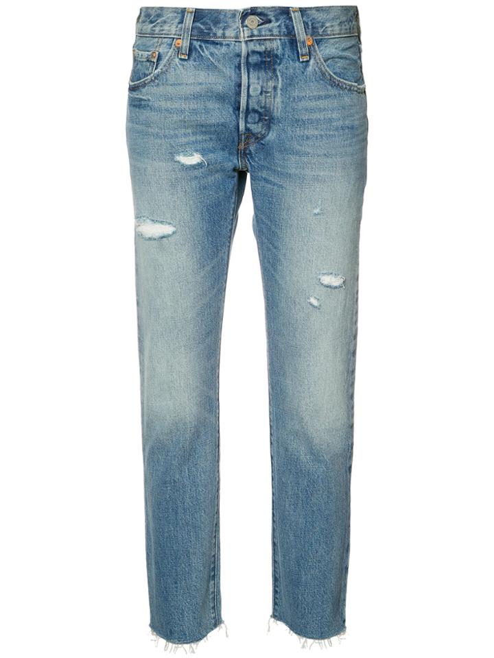Levi's Cropped Tapered Jeans - Blue