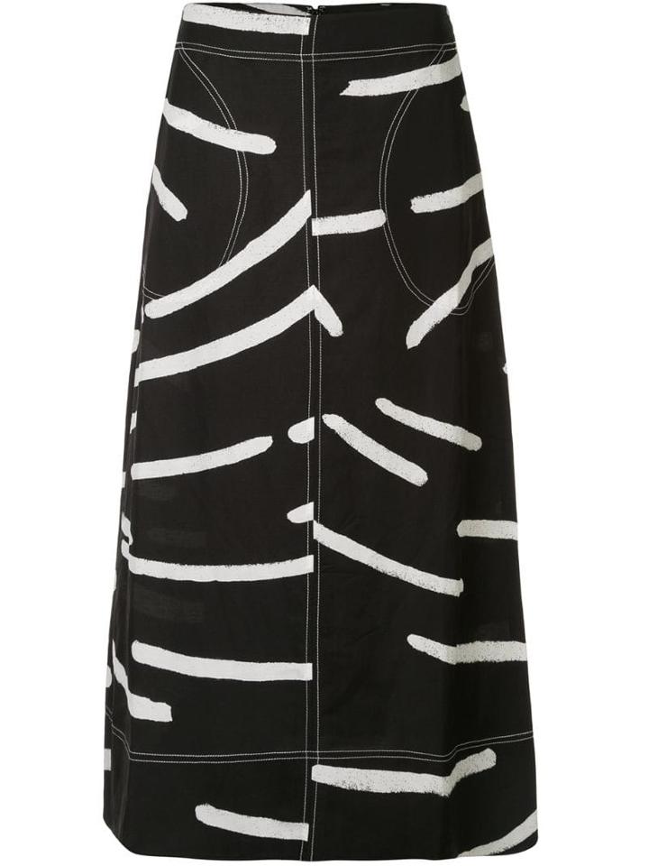 Lee Mathews Palmas A-line Skirt - Black