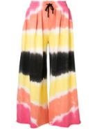 Off-white (beige) - Tye-dye Wide-leg Trousers - Women - Cotton - Xs, Women's, Cotton