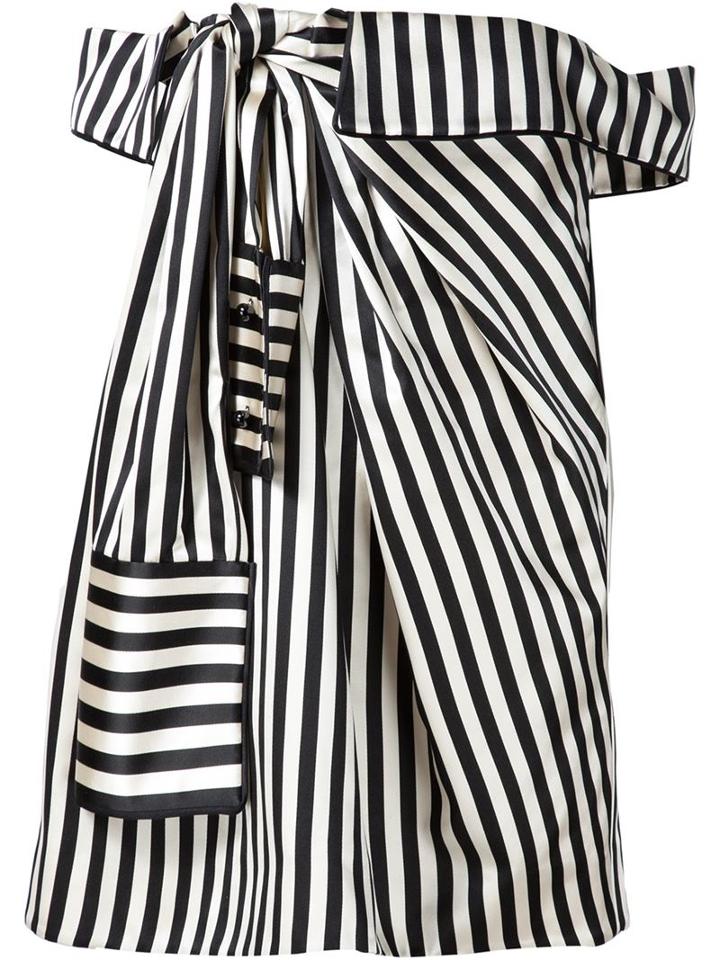 Monse Off Shoulder Wrapped Dress
