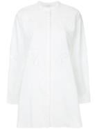Vilshenko Perforated Mandarin Shirt - White