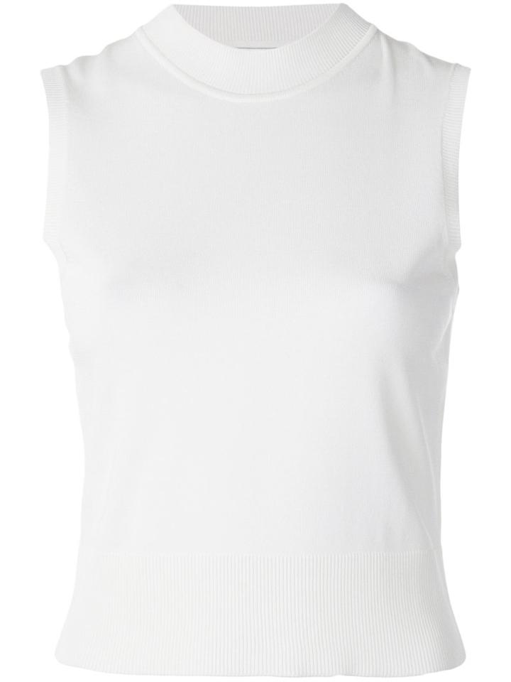 Neil Barrett - Knitted Tank - Women - Nylon/viscose - S, White, Nylon/viscose