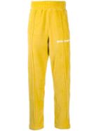 Palm Angels Striped Side Track Pants - Yellow
