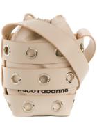 Paco Rabanne Eyelet Bucket Shoulder Bag - Nude & Neutrals