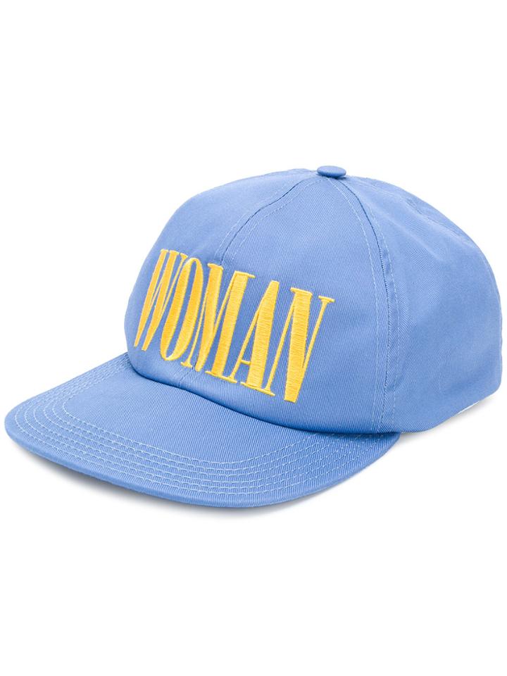 Off-white Embroidered Woman Baseball Cap - Blue