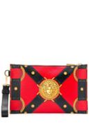 Versace Harness Print Pouch - Red