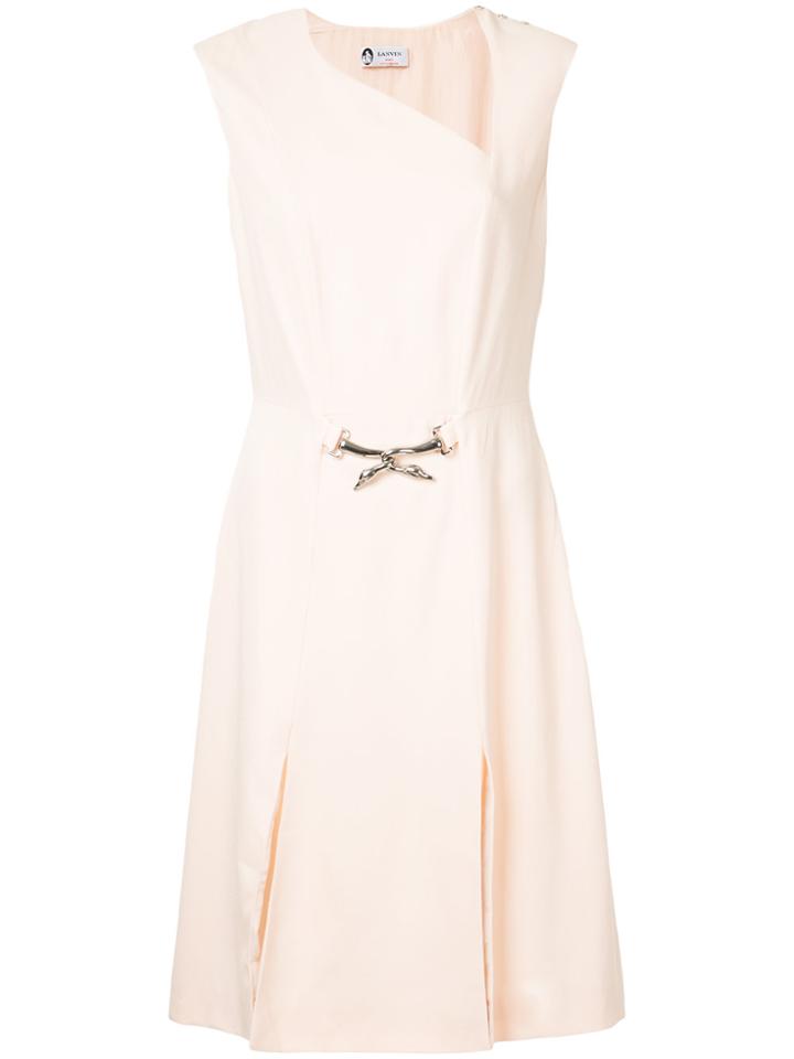 Lanvin Belt Dress - Pink & Purple