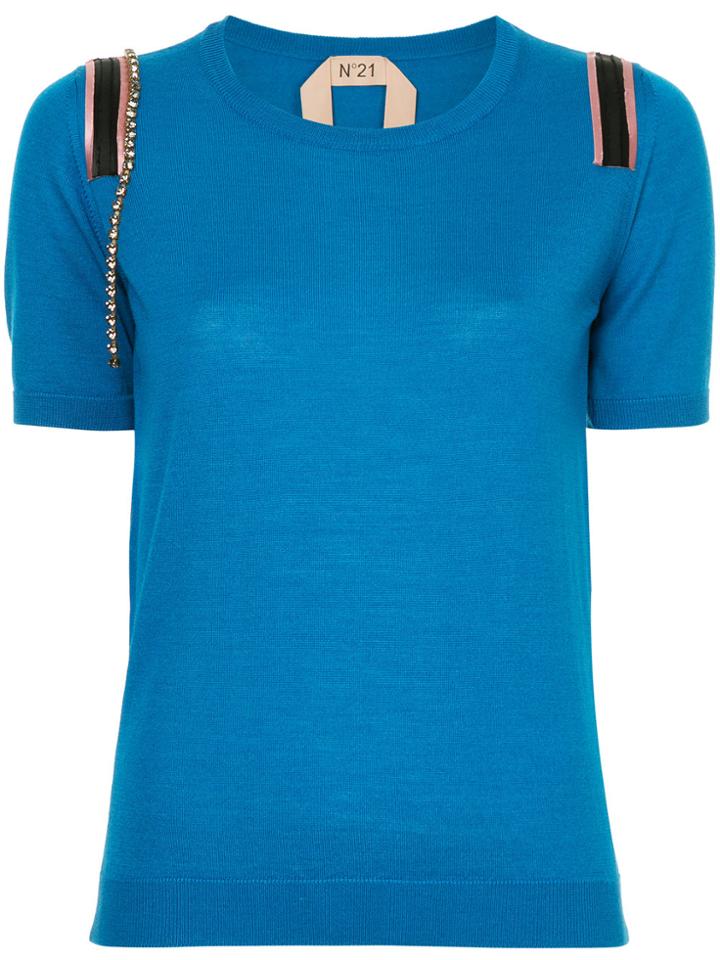 No21 Embellished Top - Blue