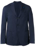 Lardini - Flower Blazer - Men - Spandex/elastane/wool - 50, Blue, Spandex/elastane/wool