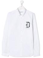 Dondup Kids Teen Logo Print Shirt - White