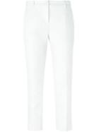 Dolce & Gabbana Daisy Jacquard Trousers, Women's, Size: 50, White, Cotton/polyester