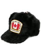 Dsquared2 Appliqué Badge Hat - Black