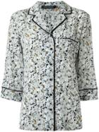 Andrea Marques All-over Print Shirt, Women's, Size: 40, White, Silk