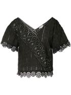 Opening Ceremony Broderie Anglaise Blouse - Black