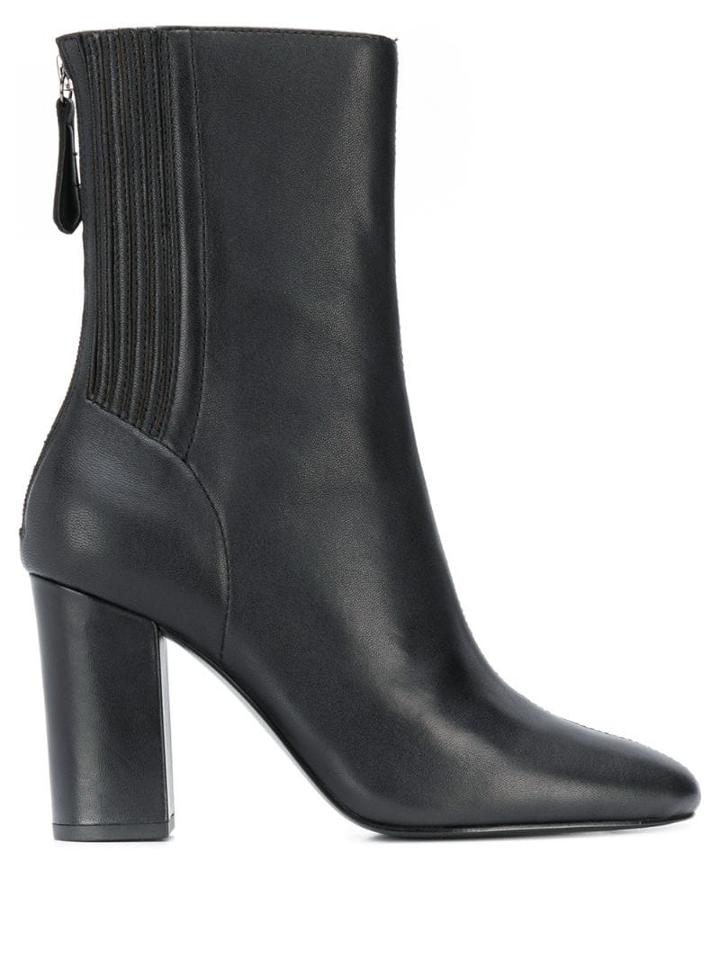 Ash High Heeled Ankle Boots - Black