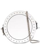 Balmain Embossed Coin Crossbody - White