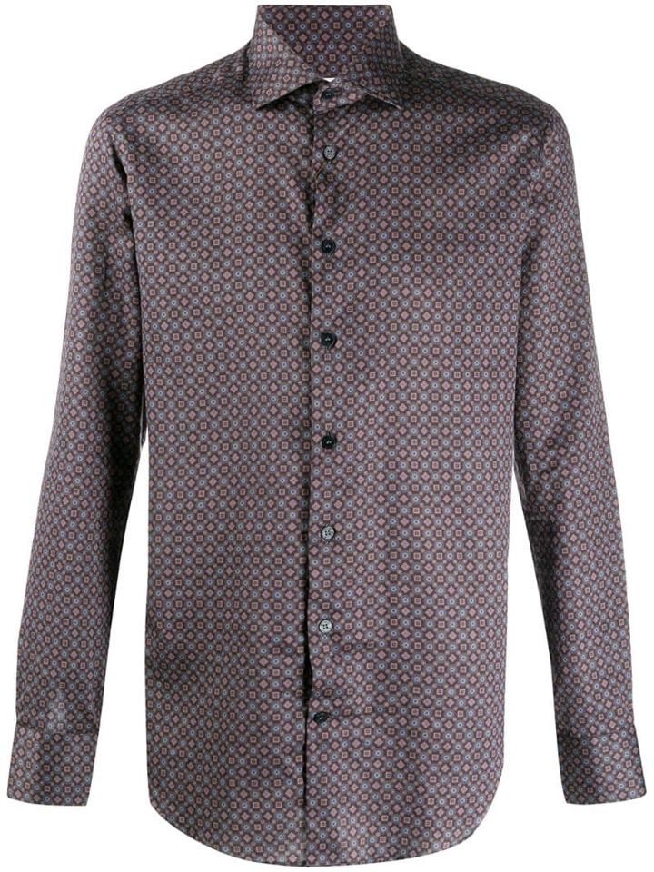 Etro Geometric Print Shirt - Purple