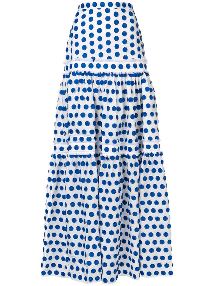 Alexis Adie Dot Maxi Skirt - White