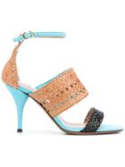 L'autre Chose Woven Detail Heels - Multicolour