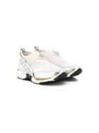 Roberto Cavalli Junior Teen Ruffle Trim Sneakers - White