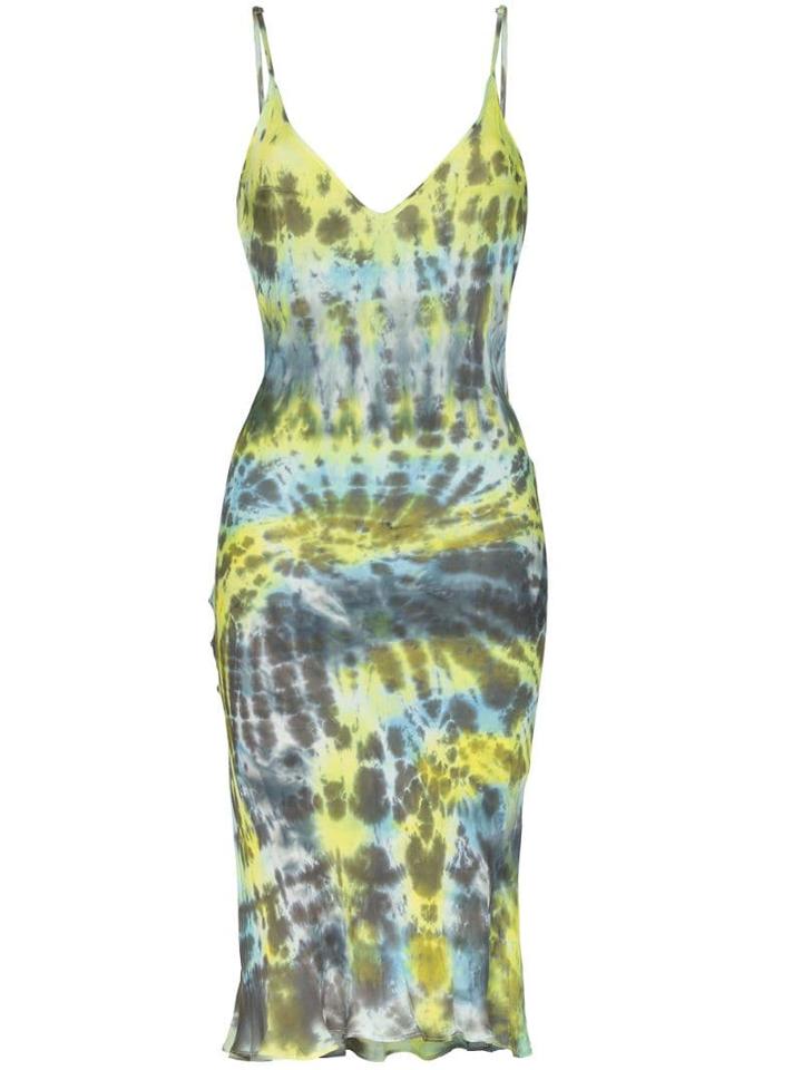 Collina Strada Tie-dye Cami Dress - Green