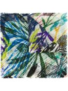 Pleats Please By Issey Miyake Leaf Print Pleated Scarf, Women's, Polyester