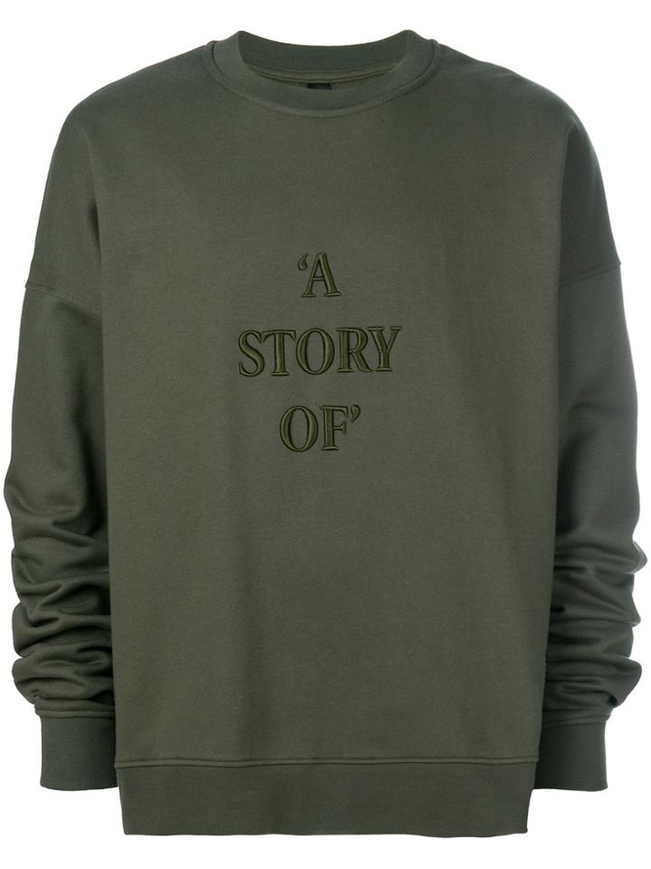 Odeur Embroidered Sweatshirt - Green