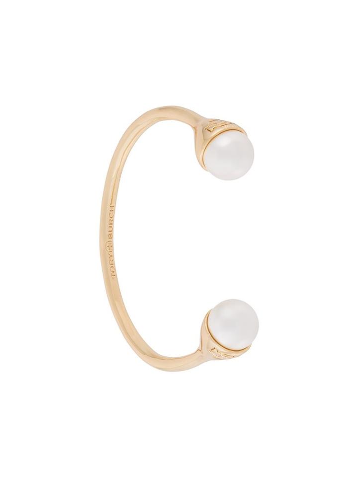 Tory Burch Open Cuff Bracelet, Women's, Metallic