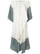 Denis Colomb - Bi-colour Lightweight Jacket - Women - Silk/cashmere - M, White, Silk/cashmere