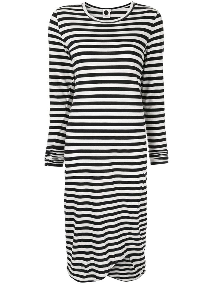 Bassike Striped Jersey Dress - Black
