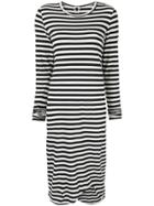Bassike Striped Jersey Dress - Black