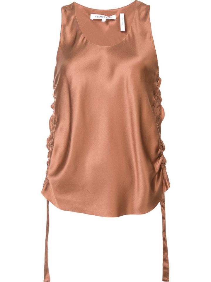 Helmut Lang Halterneck Side Drawstring Blouse