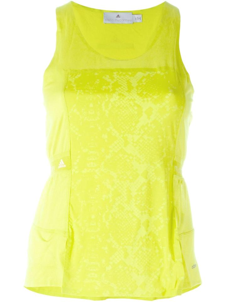 Adidas By Stella Mccartney 'run Adizero' Tank Top - Yellow & Orange