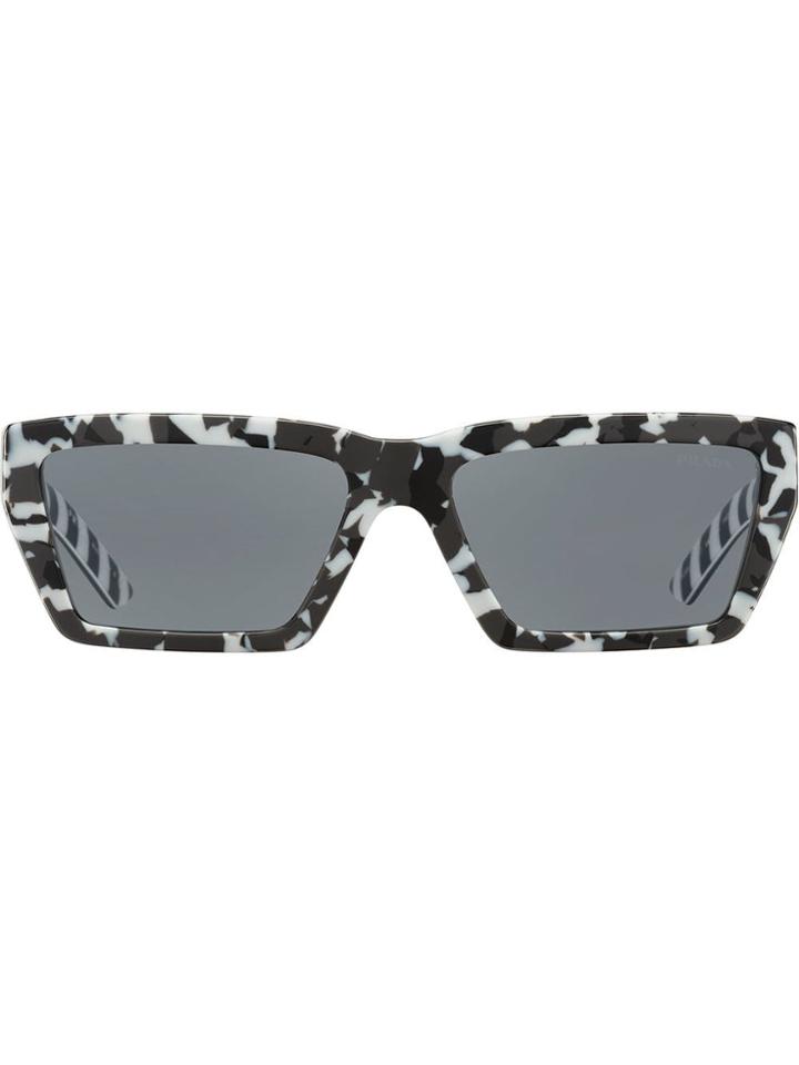 Prada Eyewear Disguise Camouflage Frame Sunglasses - Black