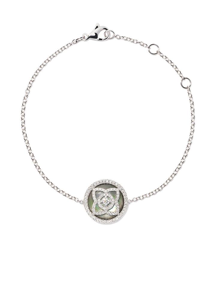 De Beers 18kt White Gold Enchanted Lotus Mother-of-pearl Diamond