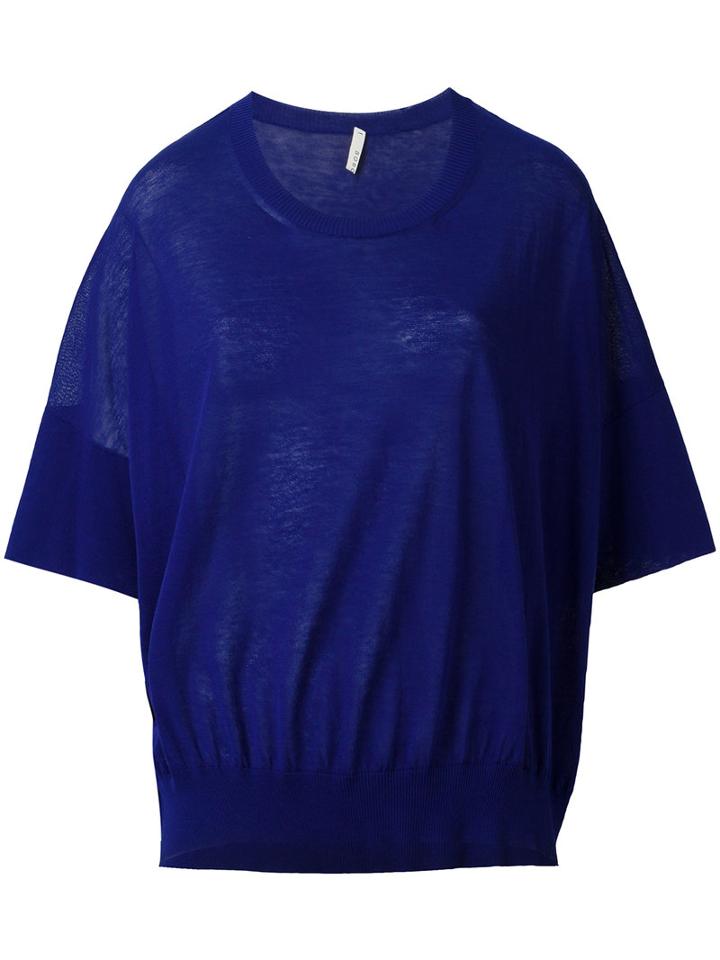 Boboutic - Knitted Top - Women - Cotton - S, Blue, Cotton