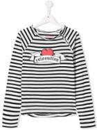 Zadig & Voltaire Kids Horizontal Striped Top - White
