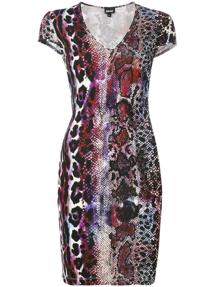 Just Cavalli - Printed Fitted Dress - Women - Viscose - 40, Viscose