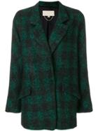 Vanessa Bruno Check Fitted Coat - Green
