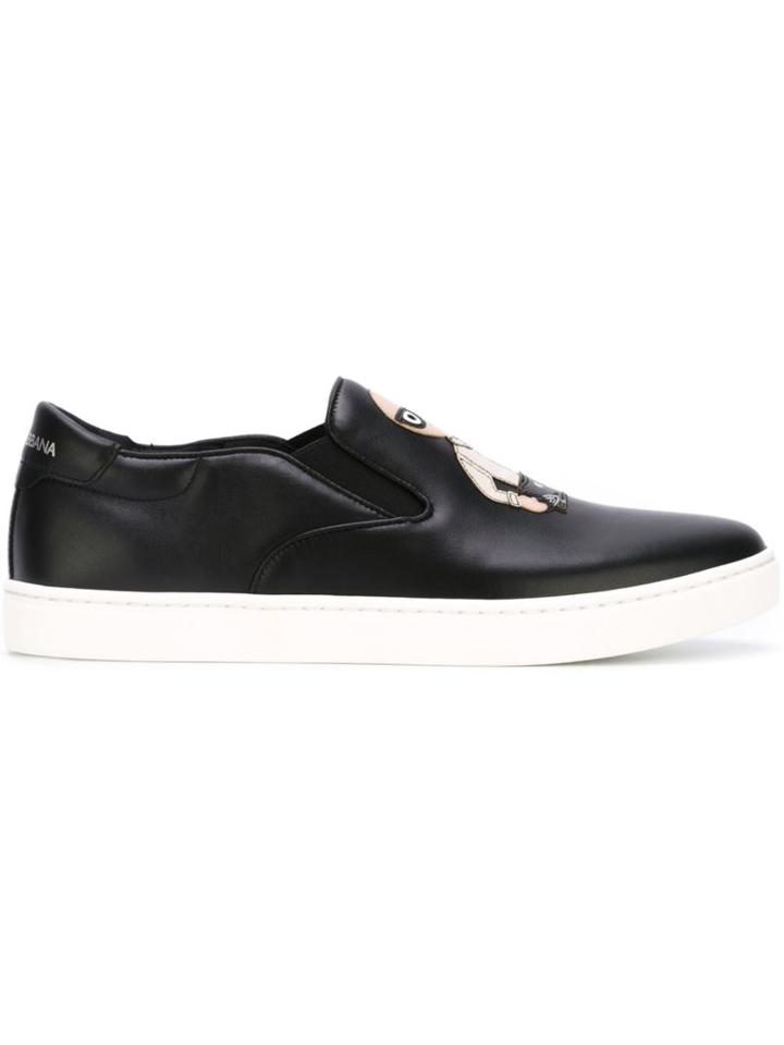 Dolce & Gabbana Designers Patch Slip-on Sneakers
