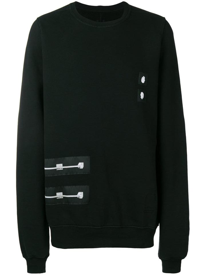 Rick Owens Drkshdw Patch Jersey Sweater - Black