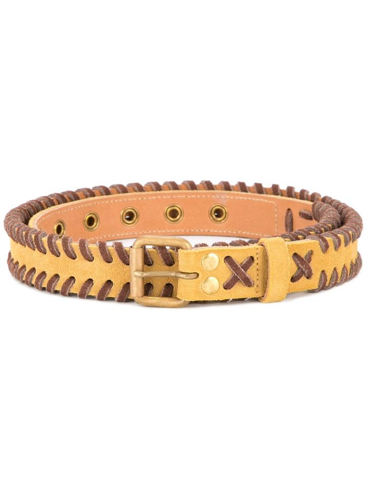 Kolor Plait Buckled Belt - Brown