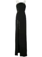 Philipp Plein - Filanta Gown - Women - Acrylic/spandex/elastane/viscose - M, Black, Acrylic/spandex/elastane/viscose