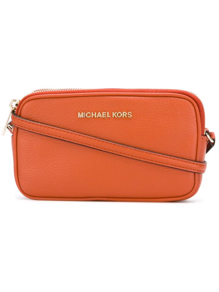 Michael Michael Kors Mini Jet Set Crossbody Bag, Women's, Yellow/orange, Leather